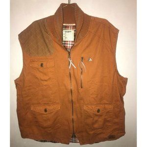 Rocawear Hoodie Vest Denim W/ Flannel Size 3XL